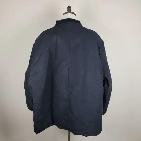 Carhartt Jacket 4XL Black Loose Fit Firm Duck Insulated Traditional Work C003 - Picture 4 of 13